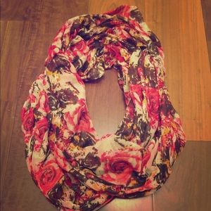 Floral infinity scarf